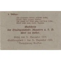 20 Heller Mautern