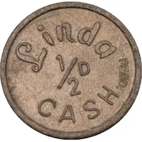 Token - 1/2 penny Linda