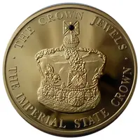 5 Crowns - Elizabeth II Imperial State Crown, Gold Plated