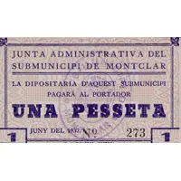1 Peseta Montclar