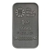 Loki 1oz Antiqued Silver Minted Bullion Bar