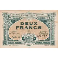 2 Francs - Chambres de Commerce de Bordeaux