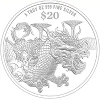 20 Dollars Year of the Dragon