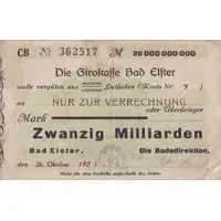 20 000 000 000 Mark Girokasse