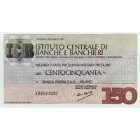 150 Lire Istituto Centrale di Banche e Banchieri