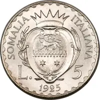 5 Lire - Vittorio Emanuelle III