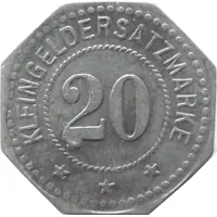 20 Pfennig - Hilpoltstein Aug. Hoffmann Gemischtes Warengeschäft