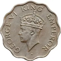 1 Anna - George VI 2nd portrait, small crown, low relief