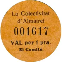 1 Peseta - Colectivitat d'Almatret