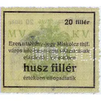 20 Fillér Miskolc