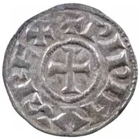 Denier - Pepin II Cahors mint