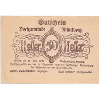 50 Heller Mittelberg