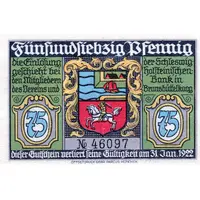 75 Pfennig Verein für Handel, Gewerbe und Industrie