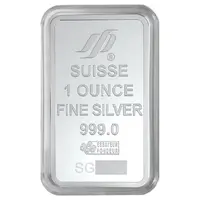 1 Oz Silver - Golden Merlion Singapore Mint and PAMP Silver Bar