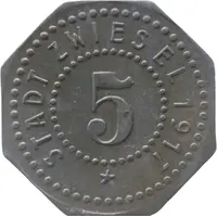 5 Pfennig - Zwiesel