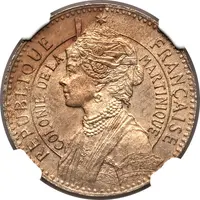 50 Centimes Piedfort with Essai