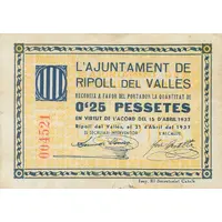 0.25 Pesetas Ripoll del Vallès