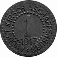 1 Pfennig - Aschaffenburg August Kirsch