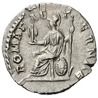 Denarius - Clodius Albinus ROMAE AETERNAE, Roma