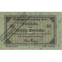 50 Pfennig Klostergutsverwaltung Ettal
