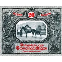 20 Heller Aigen, Light green issue