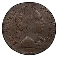 1/2 Penny - Copper 'Large Head Facing Right'