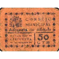 50 Céntimos Adzaneta de Albaida