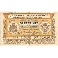 50 Centimes - Chambre de Commerce de Bougie et Sétif