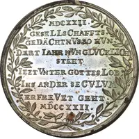 Medal - 100th anniversary of the Wednesday-shooting-society Mitwochsschiess-Gesellschaft, Nürnberg