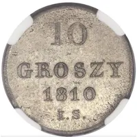 10 Groszy - Frederick Augustus I I.S.