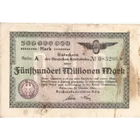 500 000 000 Mark Reichsbahndirektion