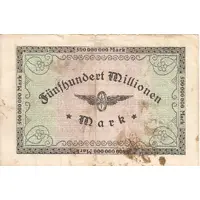 500 000 000 Mark Reichsbahndirektion
