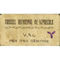 50 Céntimos Riudecols