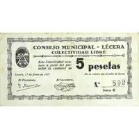 5 Pesetas Lécera