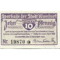 10 Pfennig Sparkasse