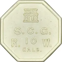10 Gallons / 2 Pence Sanitary Commissioners Gibraltar