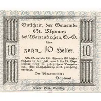 10 Heller St. Thomas bei Waizenkirchen