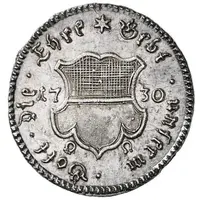 1/2 Ducat Silver pattern strike, Augsburg confession
