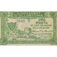 1 Peseta Ulldecona