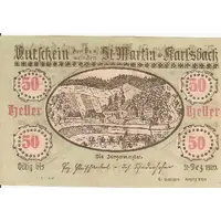 50 Heller St. Martin am Ybbsfelde und Karlsbach