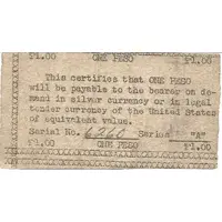 1 Peso Emergency Script of the Philippines