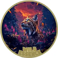10 Dollars Lynx, gilded