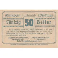 50 Heller Winklarn