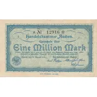 1 000 000 Mark Handelskammer, blue issue