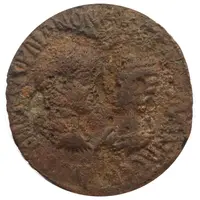 Æ32 - Gordian III and Tranquillina of Nisibis Mesopotamia