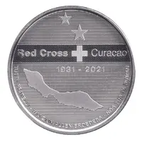 5 Gulden Red Cross Curacao