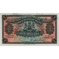 5 Dollars Barclay's Bank