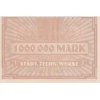 1 000 000 Mark Städtische technische Werke