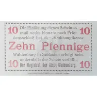 10 Pfennig black and red issue