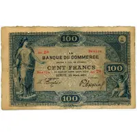 100 Francs Banque du Commerce